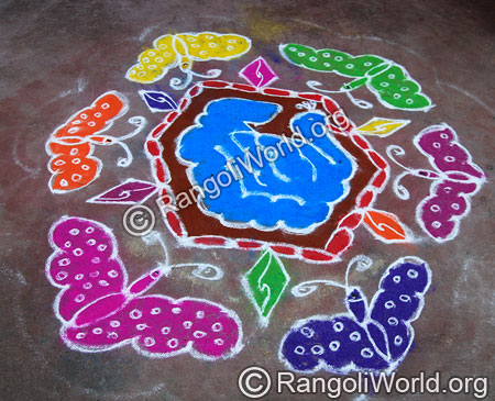 Butterfly Rangoli